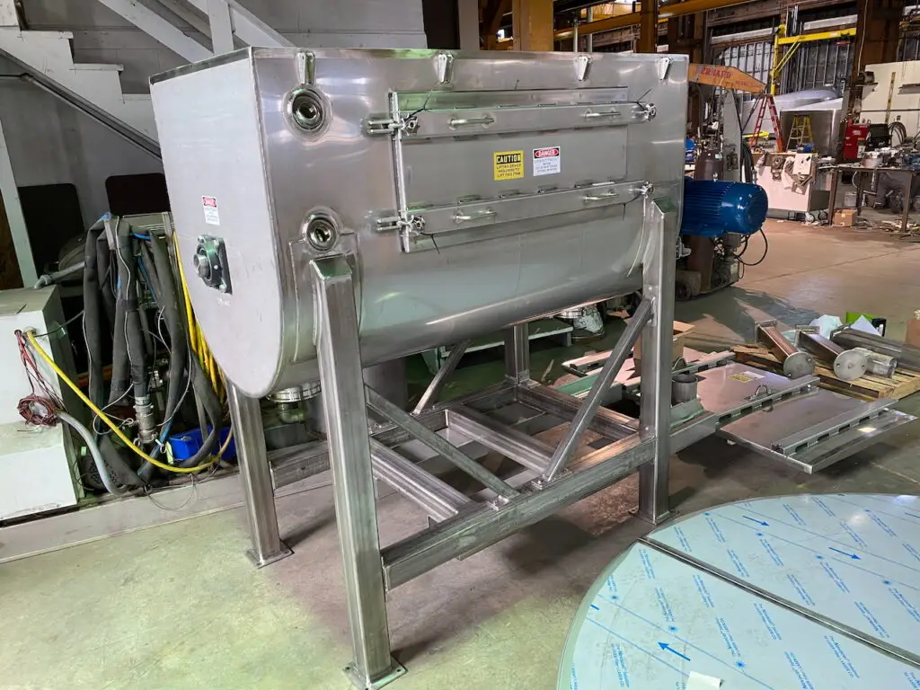 Custom built ribbon mixer